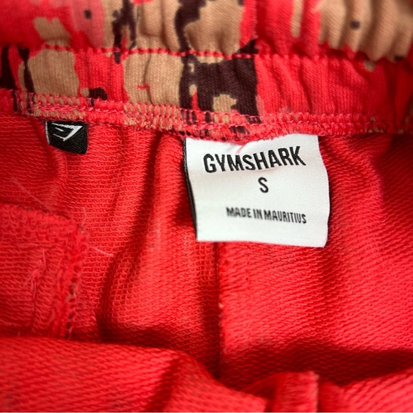 GYMSHARK | Red Pink Camo Jersey Athletic Shorts Size S - Picture 5 of 14